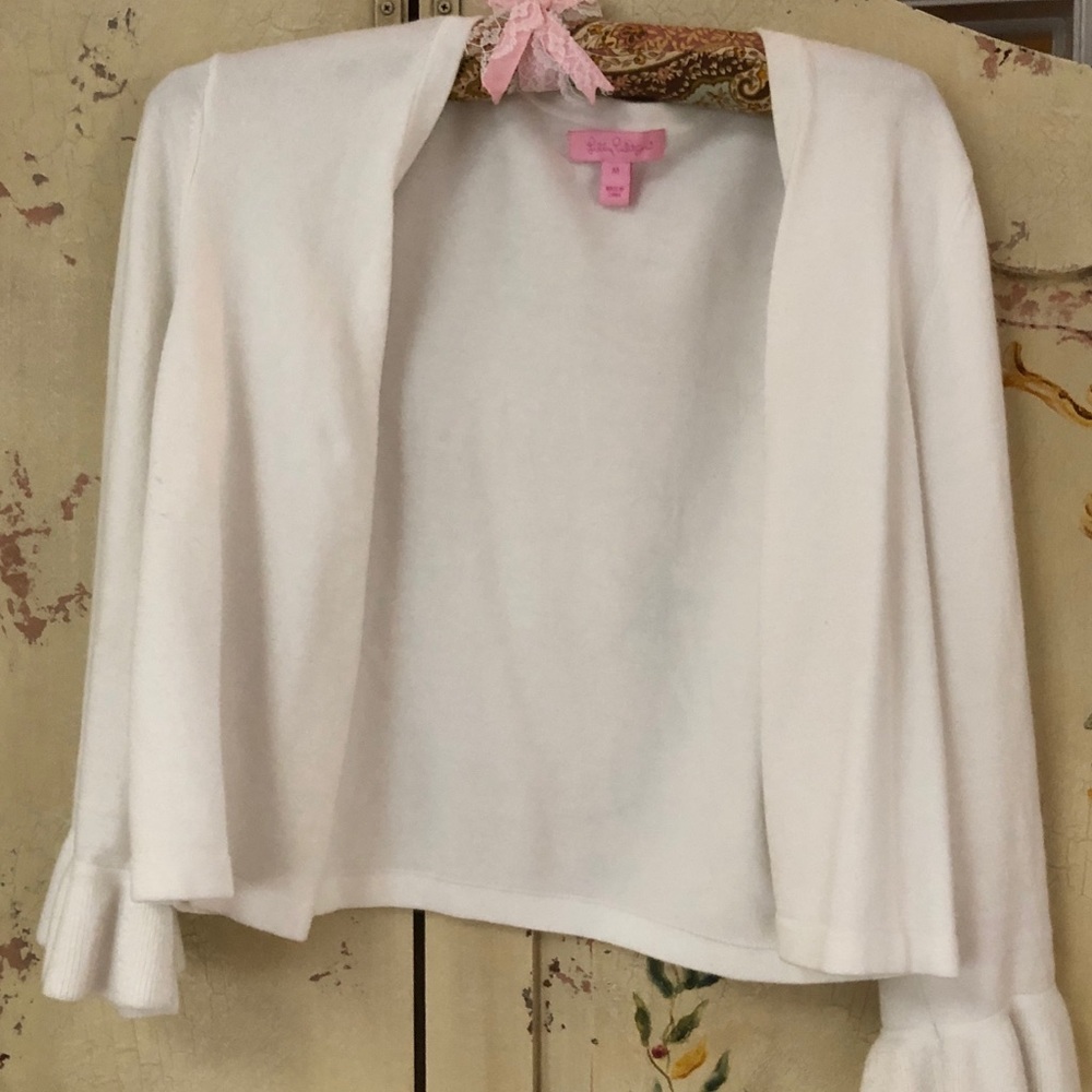 Lilly Pulitzer Davi white cardigan
